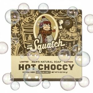Dr. Squatch Hot Choccy Mens Natural Bar Soap Limited Edition Holiday 5 oz
